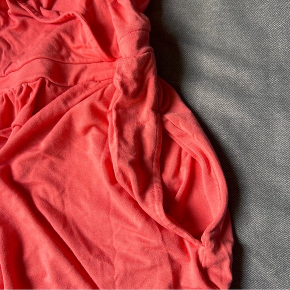 Banana Republic Goddess Dress Light Coral Cross Front Sleeveless Faux Wrap Sz‎ S - Picture 6 of 10